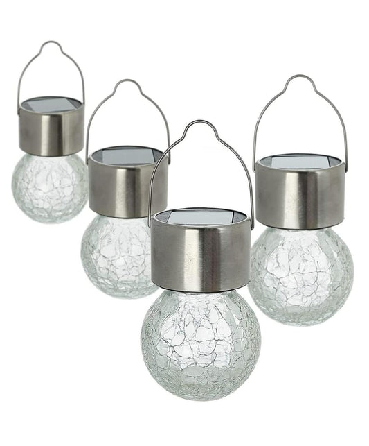 Set 4 Ampolletas Solar Colgantes