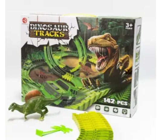 Pista De Carreras De Autos Diseños Dinosaurios