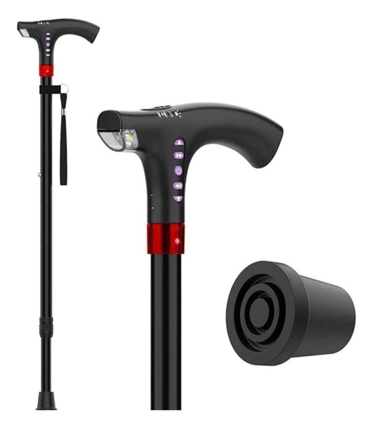 Baston Ajustable Recargable Luz Led Linterna