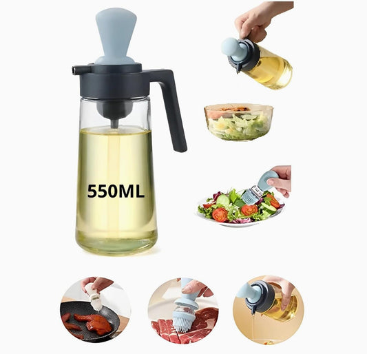 Botella Dispensador De Aceite 500 ML Con Brocha Incluida