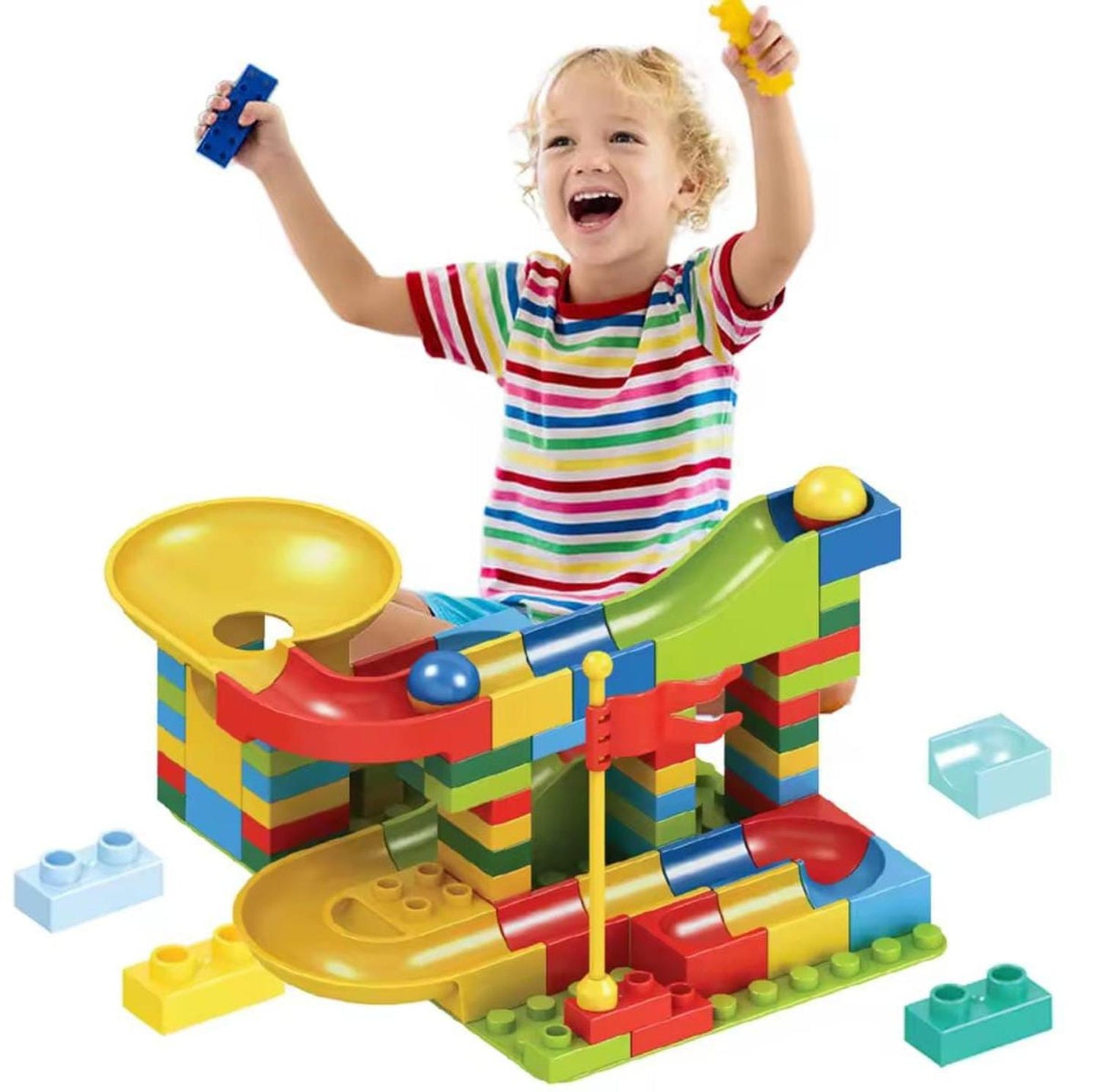 Juego De Bloques De Construccion 88 Piezas
