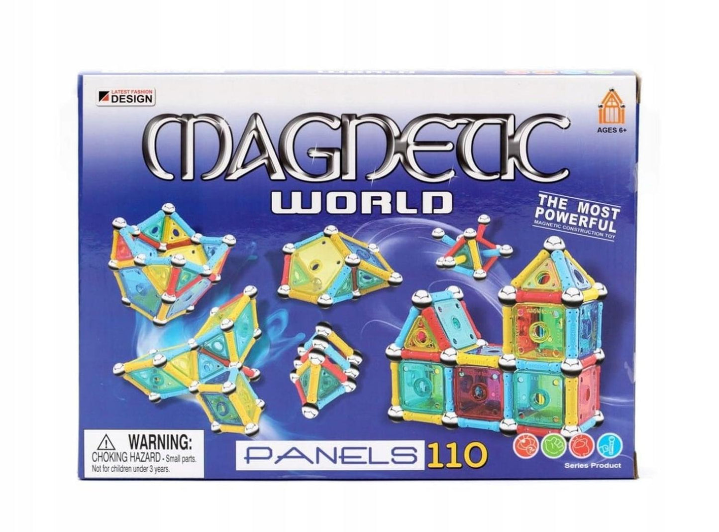 Juego De Bloques Magnéticos 110 Piezas