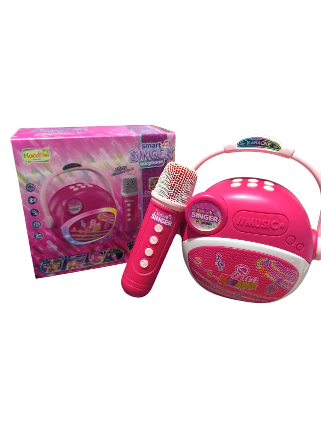Parlante Altavoz Con Microfono Para Niña Rosa
