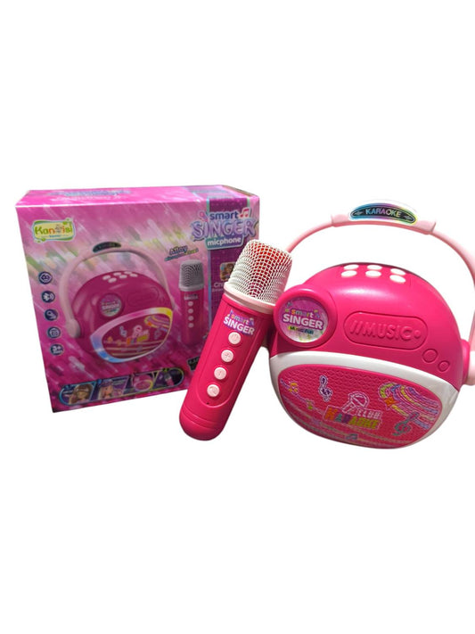 Parlante Altavoz Con Microfono Para Niña Rosa