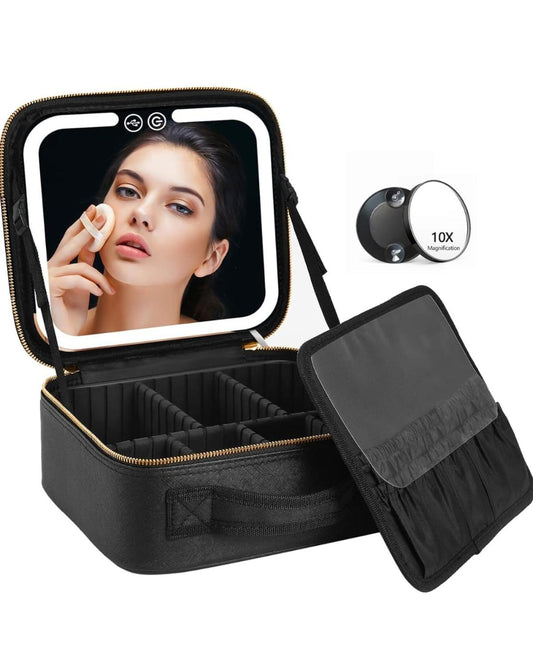 Cosmetiquero Organizador De Maquillaje Con Luz Led