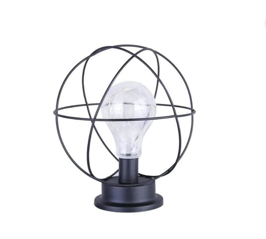 Lampara De Mesa Vintage Circular Portatil