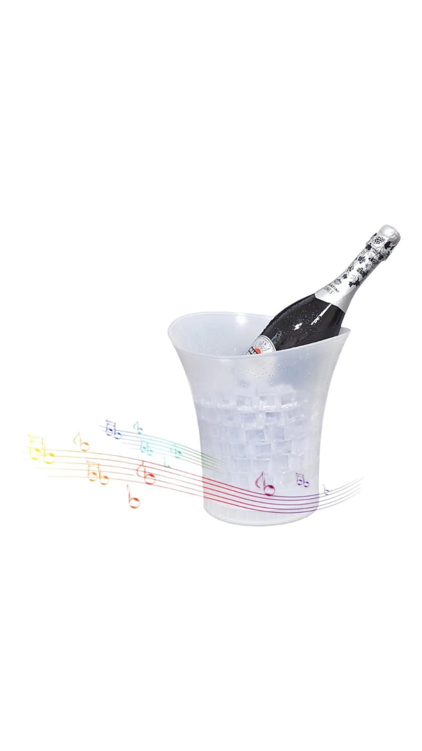 Hielera Cubetera Con Parlante Bluetooth Y Luz led RGB