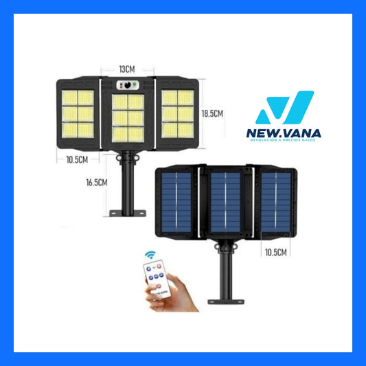 Luces led solar ( triple foco + soporte )