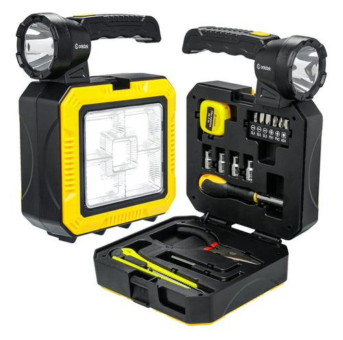 Linterna Solar Recargable + Kit De Herramienta