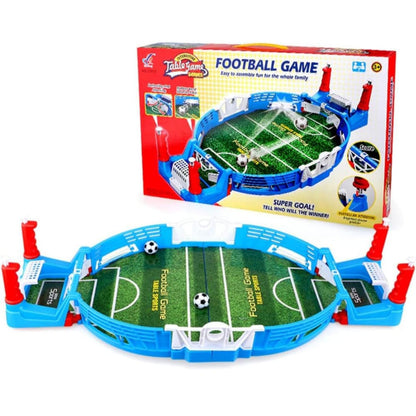 Futbol De Mesa Portátil Mini Cancha De Juego Azul