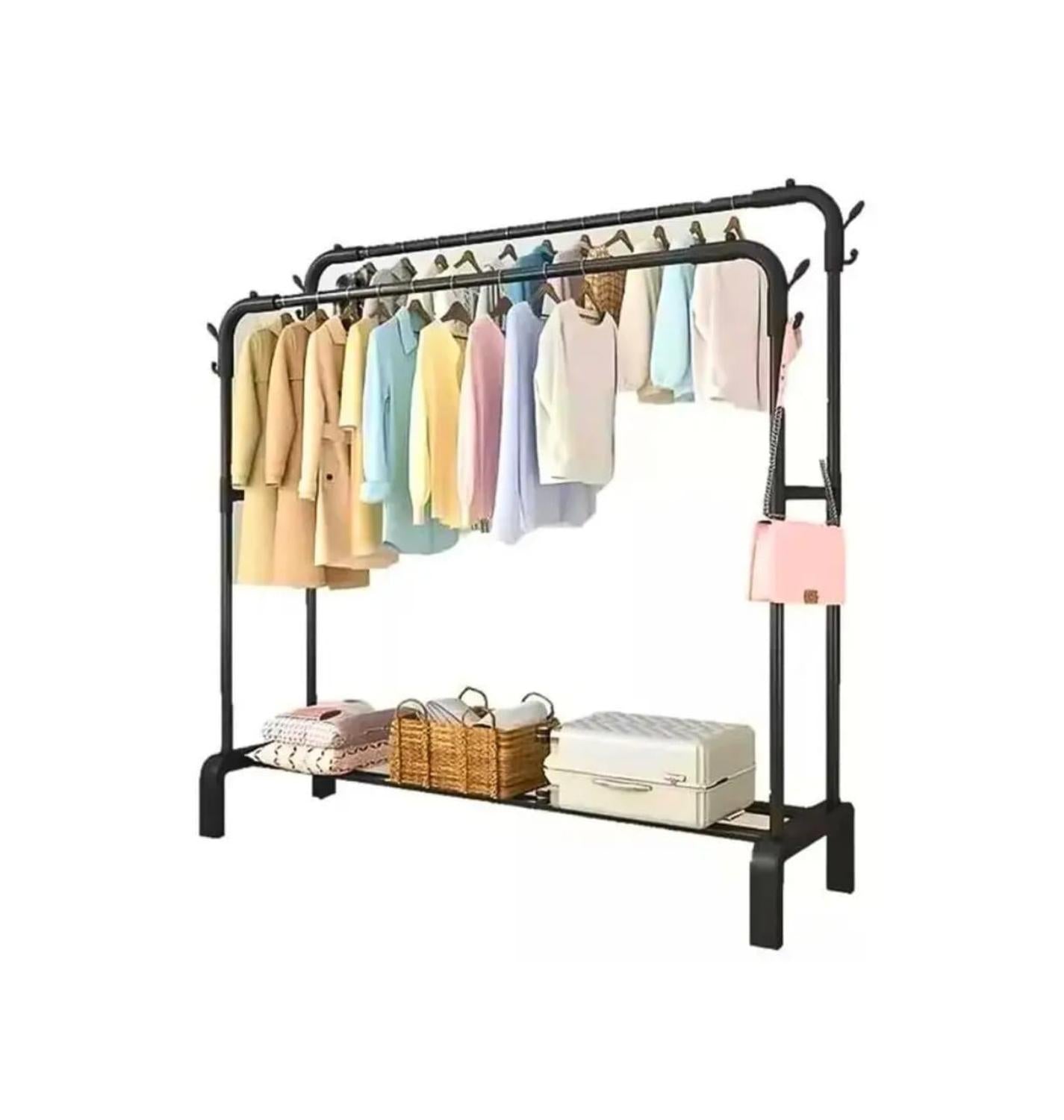 Perchero Organizador Multifuncional Metalico Doble