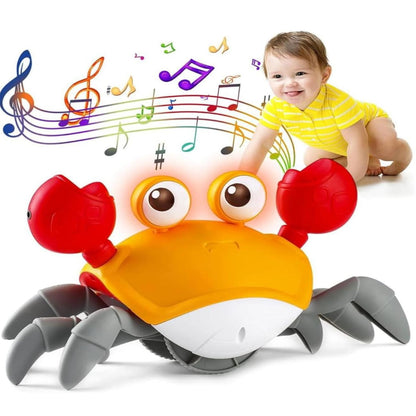 Cangrejo Musical Recargable USB Con Sensor Para Bebes