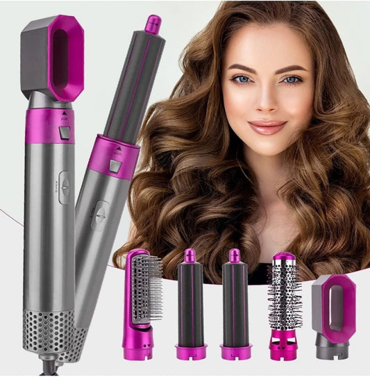 Secador rizador de cabello 5 en 1