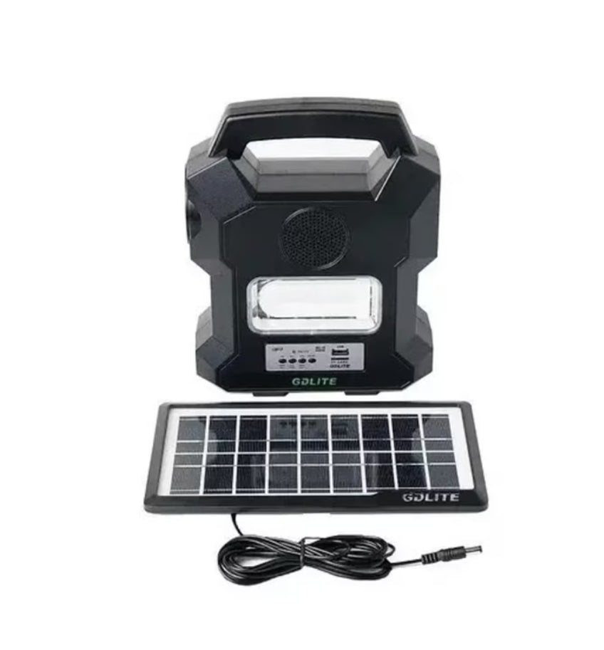 Kit Solar De Emergencia + Radio + Linterna + 3 Ampolletas + USB