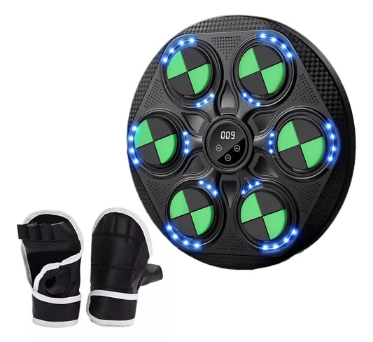 Maquina De Boxeo Musical Inteligente Bluetooth + Guantes