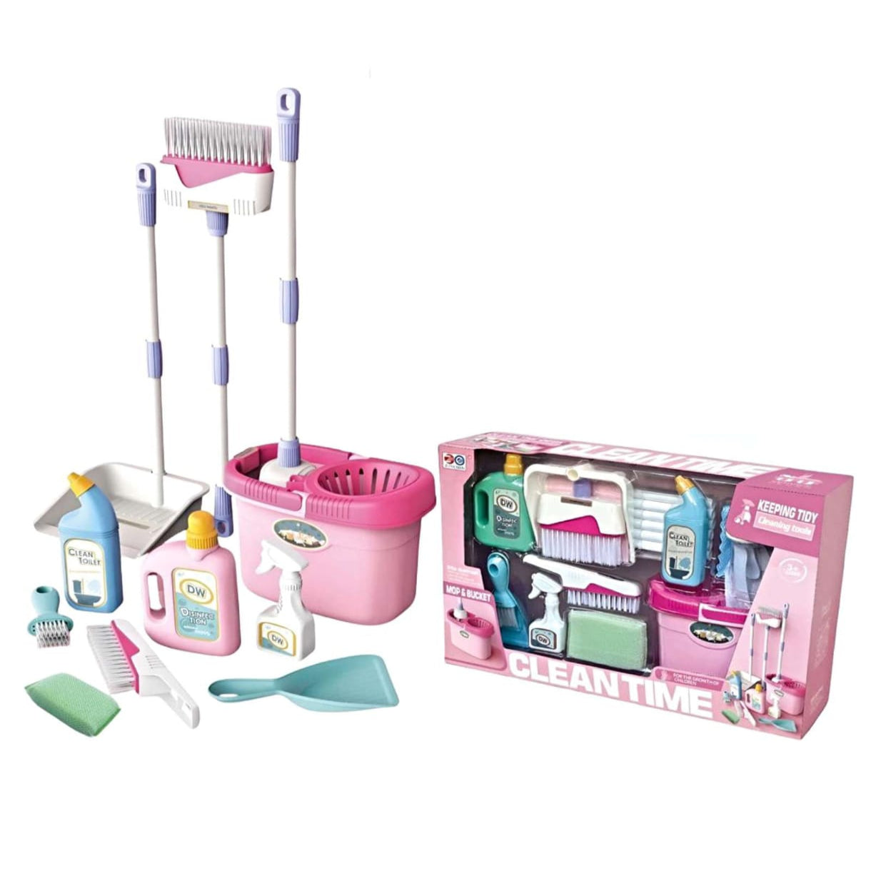 Juguete De Limpieza Para Niños Set De Aseo 8 Piezas