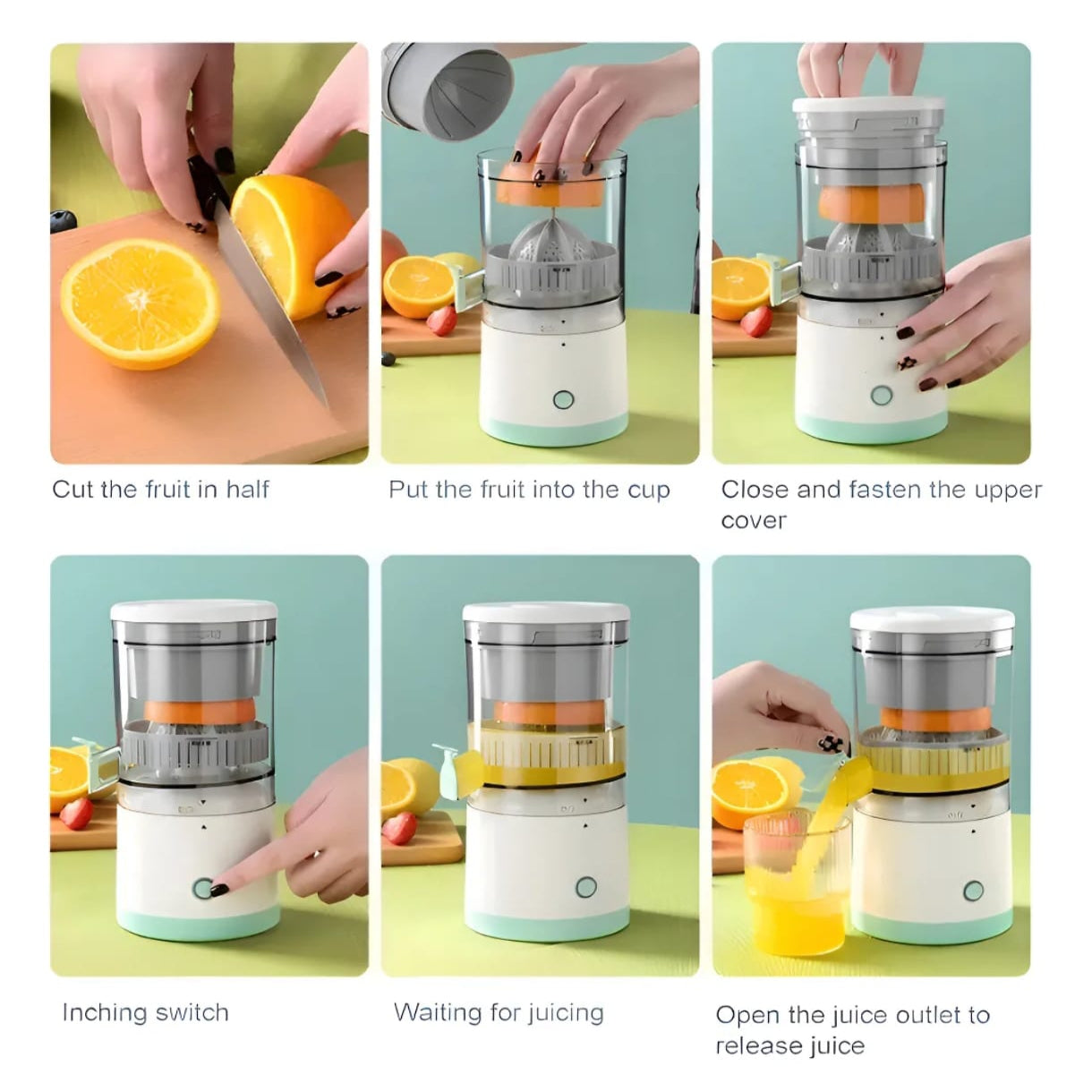 Exprimidor Eléctrico De Jugo ( Recargable USB )