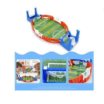 Futbol De Mesa Portátil Mini Cancha De Juego Azul