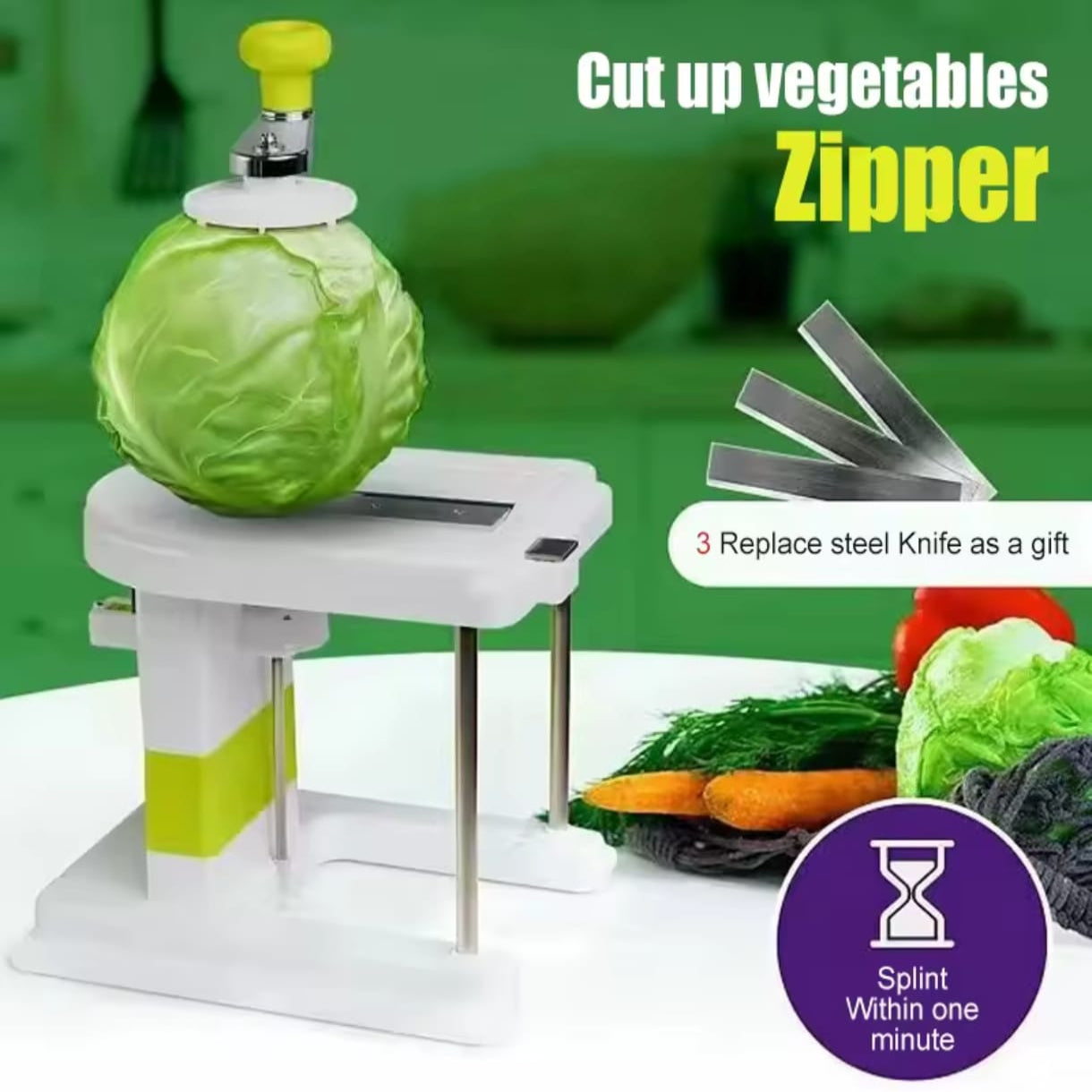 Rallador De Repollo Manual Maquina Cortadora