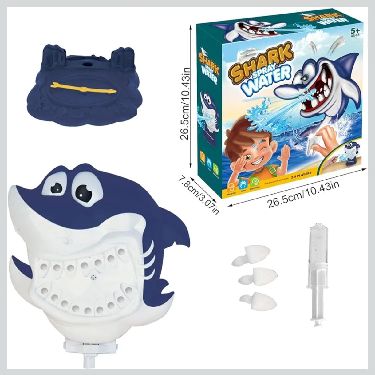 Juguete Tiburón Lanza Agua Juego De Mesa