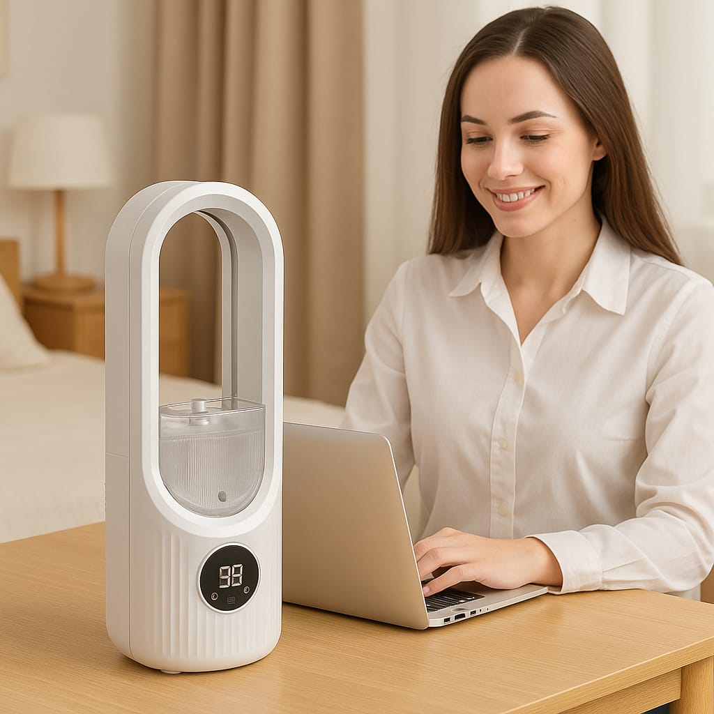 Ventilador Con Humificador Sin Aspas