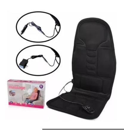 Asiento Masajeador Con Calor Respaldo Y Lumbar Auto Y Oficina
